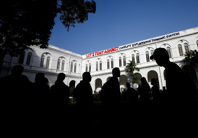 People visit the president’s house after President Gotabaya Rajapaksa fled, amid the country’s economic crisis, in Colombo, Sri Lanka, July 13 2022. Picture: REUTERS/ADNAN ABIDI