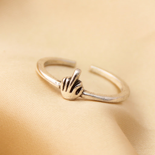 Title 2, Personalized Creative Middle Finger Ring. Expre...