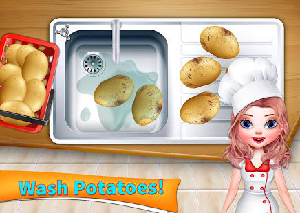 Cooking Potato Fries: Star Chef Restaurant Food 1.0 APK + Мод (Unlimited money) за Android