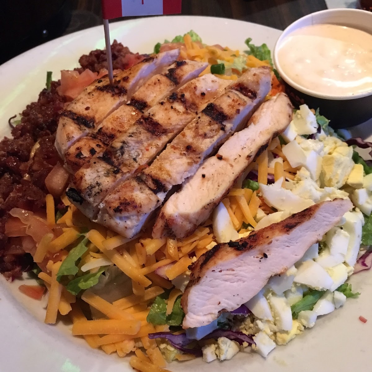 Chicken Cobb salad done Gluten Free