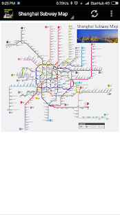 Shanghai Subway Metro Map 2018 - náhled