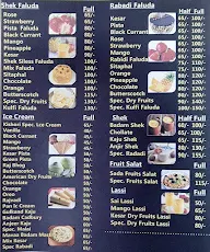 Kishori Special Faluda menu 1