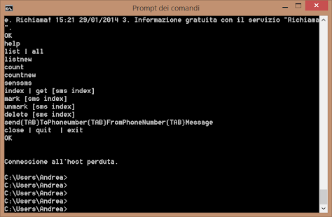 AndroSMS SMSServer Screenshots 1