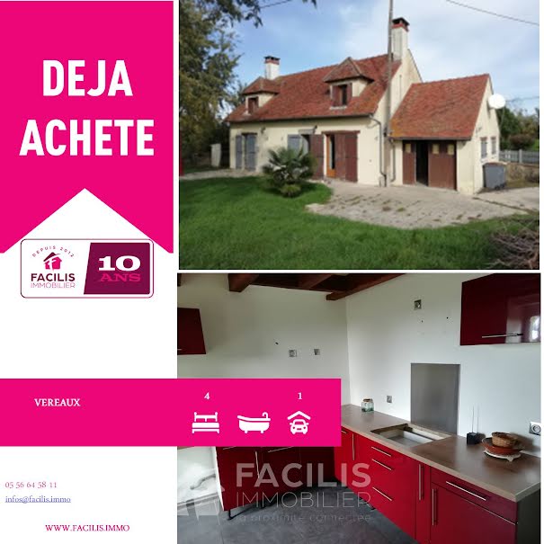 Vente maison 5 pièces 100 m² à Sancoins (18600), 90 000 €