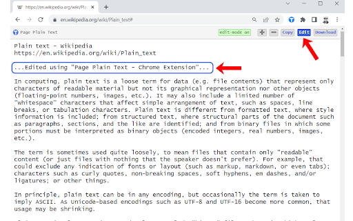 wikipedia org/wiki/Plain_text _ computing, contents) graphical representation (floating-point arrangement characters. information paragraphs, identified; interpreted non-breaking principle, encoding, occasionally Unicode-based encodings shrinking 