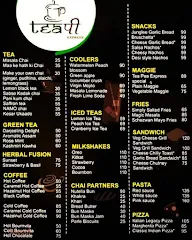 Tea Pea Express menu 1