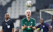 Bafana Bafana coach Hugo Broos during the international friendly against Mozambique at Mbombela Stadium on November 17 2022.