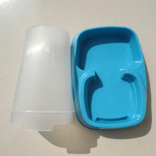 Pet Plastic Automatic Water Feeder Dispenser Large Capacity Dog Cat Self-dispensing Food Bowl Dish