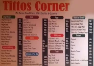 Titto's Corner menu 1