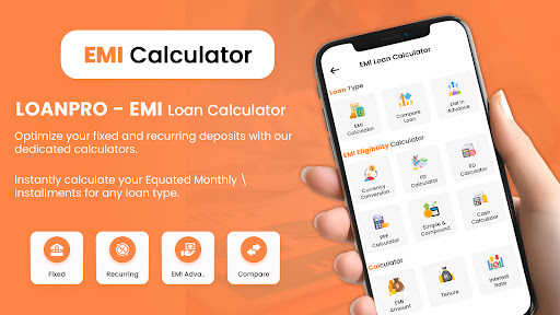 Screenshot LoanPro : EMI Loan Calculator