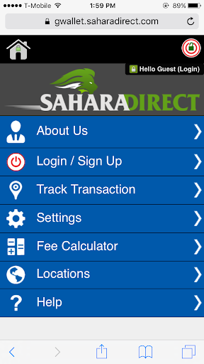 SaharaDirect Money Transfer