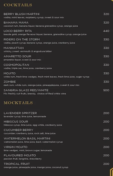 84 East menu 