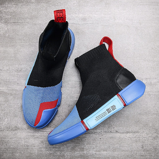 Title 6, Mens Flying Woven Shoes Breathable High Top Co...