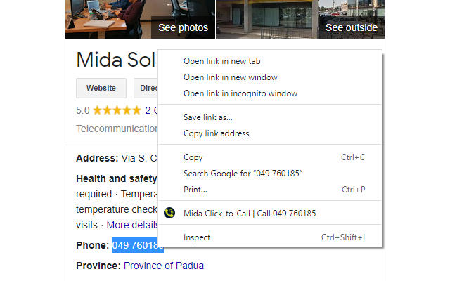 Mida Click-to-Call Preview image 0