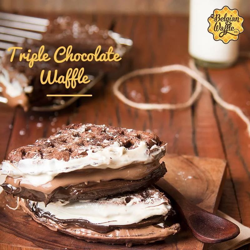 Triple Chocolate Belgian Waffles