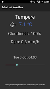 Minimal Weather screenshot for Android