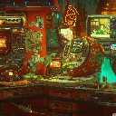 Retrofuturistic Tech Desk