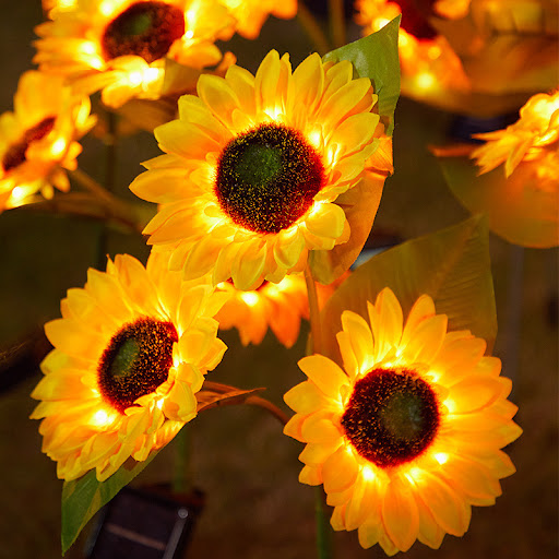 Title 3, Solar Sunflower Outdoor Garden Decoration Lawn ...