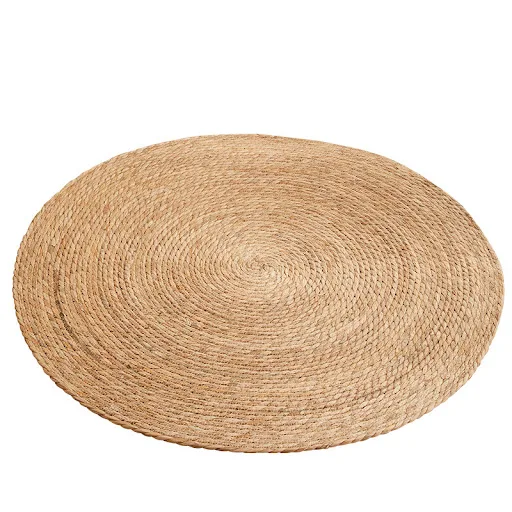 Pet Cat Litter Round Hand Woven Rattan Cat Puppy Nest Summer Cooling Pad Kitten Scratching Mat Cotton Rope Washable