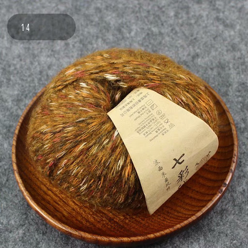 Title 7, Colorful woolen yarn, handmade crochet DIY. Per...