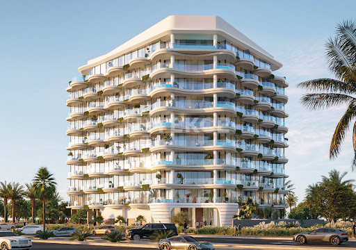 Modern building with curved balconies in this luxury apartment / penthouse for sale in Ras Al-Khaimah ($1,135,299 - 94 m²)
