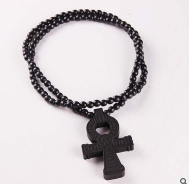 Wooden beads necklace