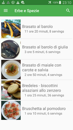 Erbe e Spezie ricette di cucina gratis in italiano