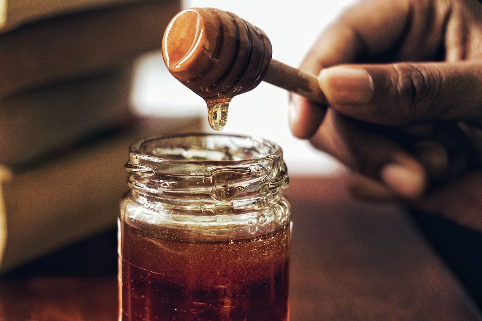 honey in jar