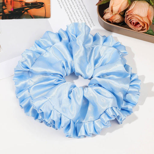 Title 3, Oversized Satin Lace Large Intestine Hair Ring ...