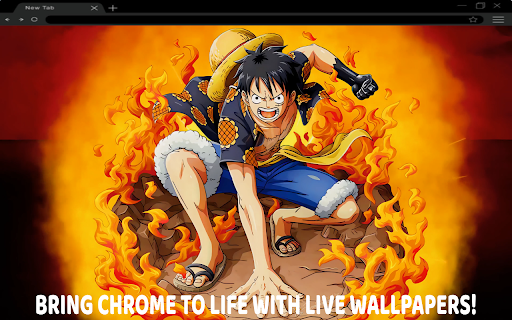 One Piece Luffy Live Wallpaper New Tab