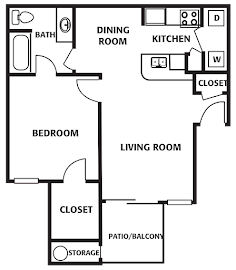 2 Bed 2 Bath