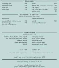 Swati Snacks menu 5