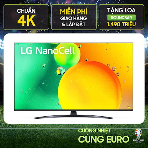 Smart Tivi NanoCell LG 4K 75 inch 75NANO76SQA