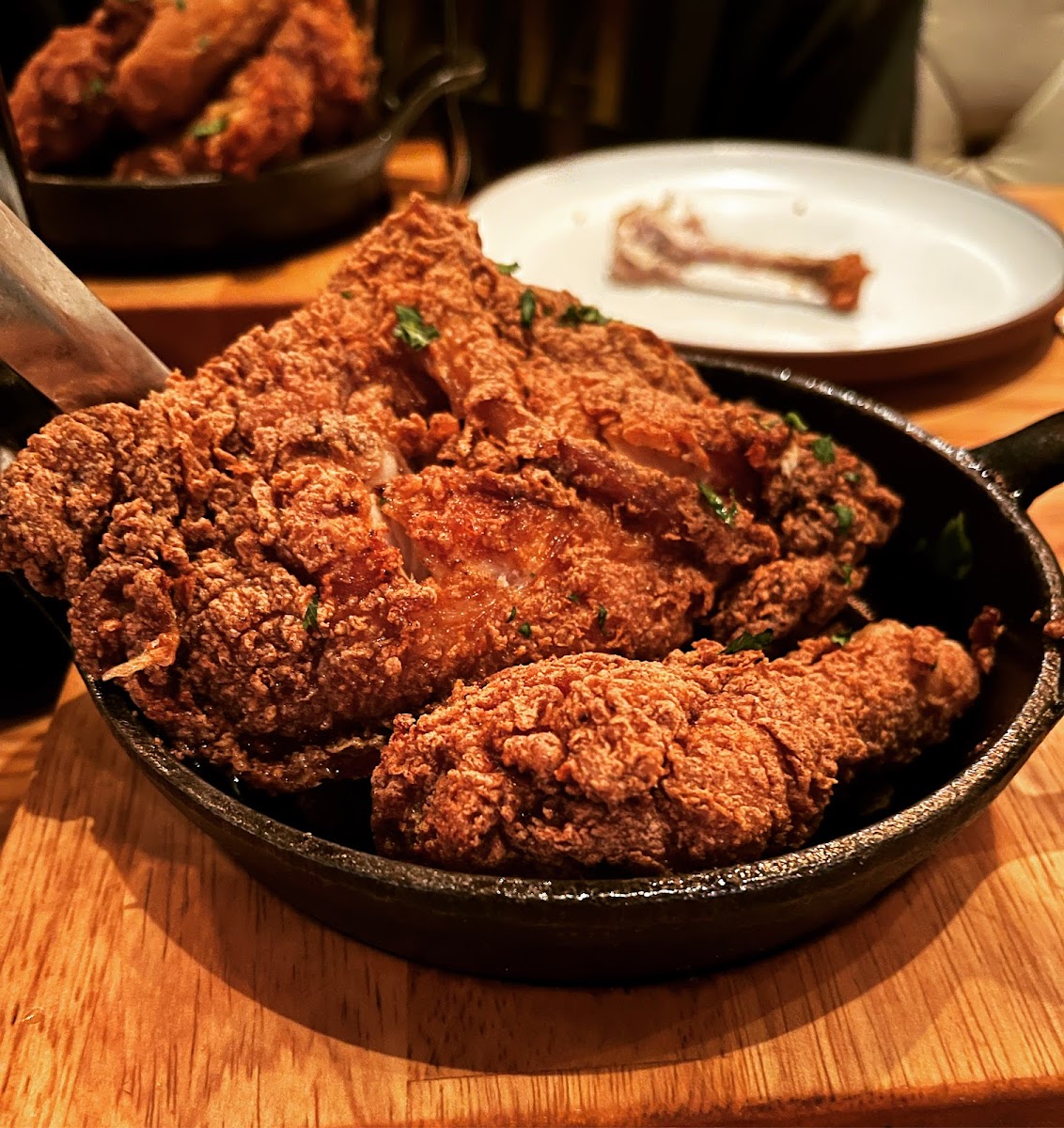 Delicious gluten free fried chicken.