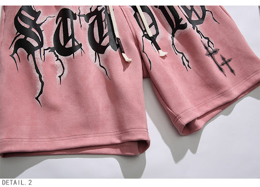 Title 9, Mens Hip Hop Letter Print Sports Shorts Loose ...