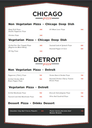 Nomad Pizza - Travellers Series menu 