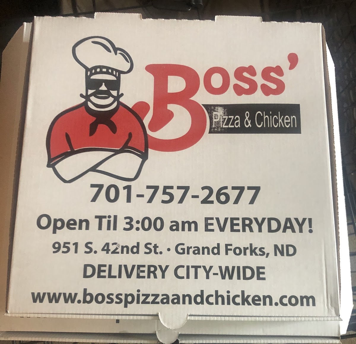 Gluten-Free at Boss' Pizza & Chicken