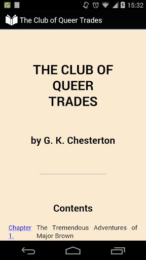 The Club of Queer Trades