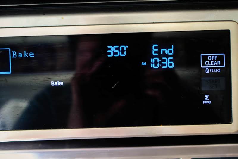 Preheating The Oven.