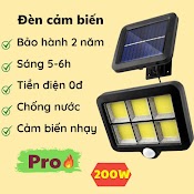 Đèn Cảm Biến Đèn Năng Lượng Mặt Trời Tiết Kiệm Điện Chống Nước Ngoài Trời Đèn Akio