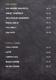 Brew Drop Cafe menu 1