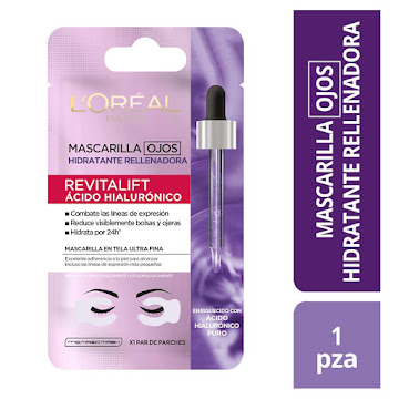 Mascarilla Ojos Hidratante Loreal París Revitalift Ácido Hialurónico x 7 gr  