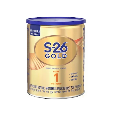 Nestle S-26 Gold Infant Formula Powder, Stage 1, Upto 6 Months, 400 Gm Tin