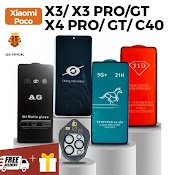 Kính Cường Lực Xiaomi Poco X3 Nfc Pro Gt X4 Pro Gt C40 Full Màn Hình Màn Trong Suốt Độ Bền Cao Có Tặng Bộ Dán