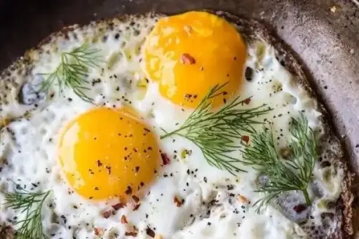 Double Egg Half Fry With Pav [2 Pav]