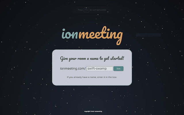 ionmeeting.com screen sharing