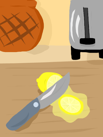 sliced lemon