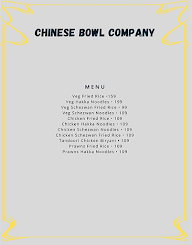 Chinese Bowl Company menu 4