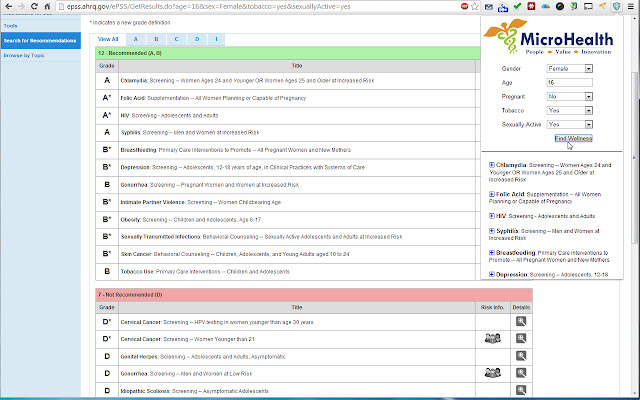 mWellness screenshot