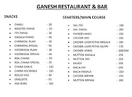 Ganesh Bar And Restaurant menu 1